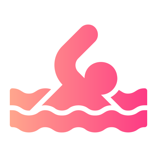 zwemmen Generic gradient fill icoon