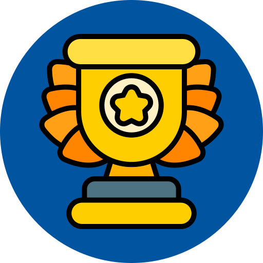 Трофейная медаль Generic color lineal-color иконка