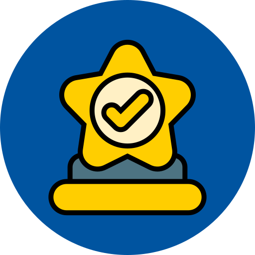 Trophy star Generic color lineal-color icon