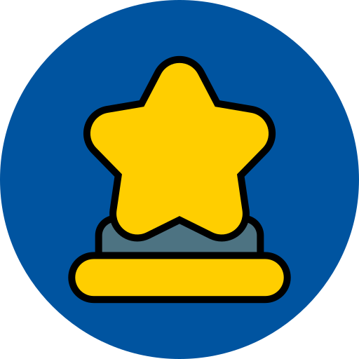 estrella del trofeo Generic color lineal-color icono
