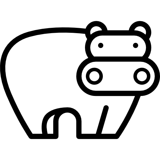 hipopótamo Special Lineal icono