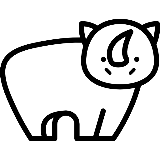 rinoceronte Special Lineal icono