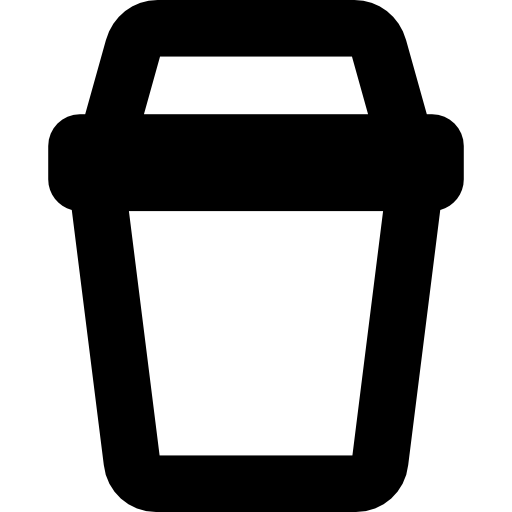 vaso de papel  icono