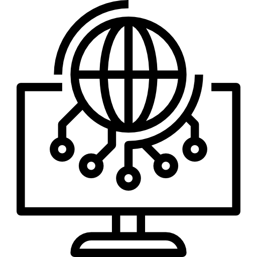 cuadrícula de globo Surang Lineal icono