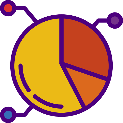 Pie chart prettycons Lineal Color icon