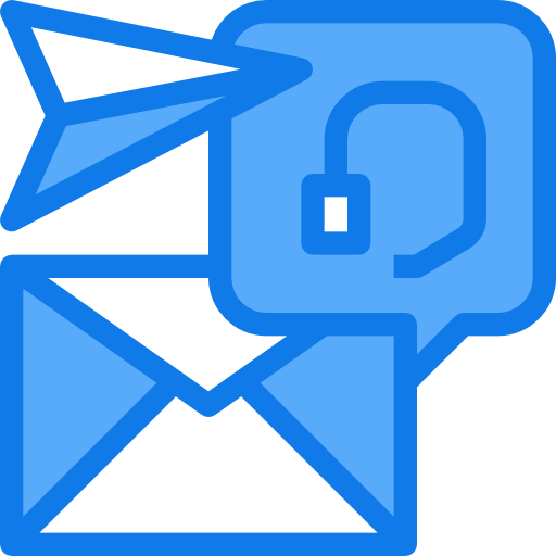 Email Justicon Blue icon