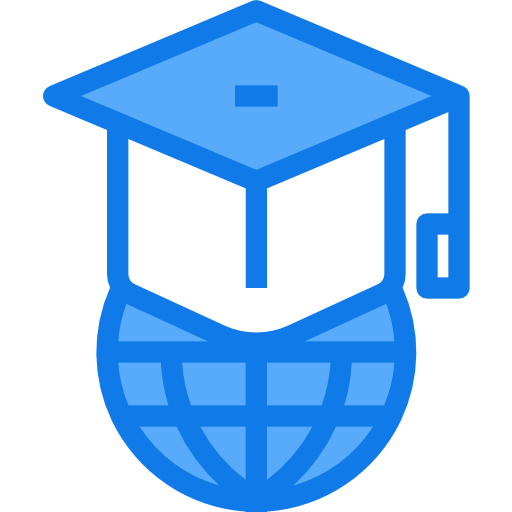 educación en línea Justicon Blue icono