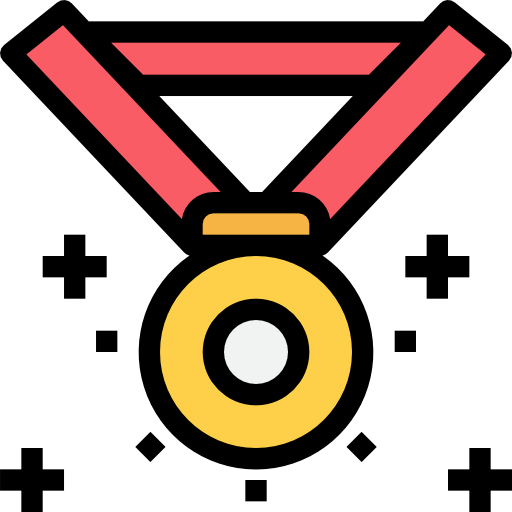 medalla Justicon Lineal Color icono