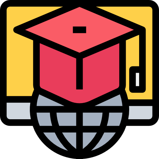 オンライン教育 Justicon Lineal Color icon