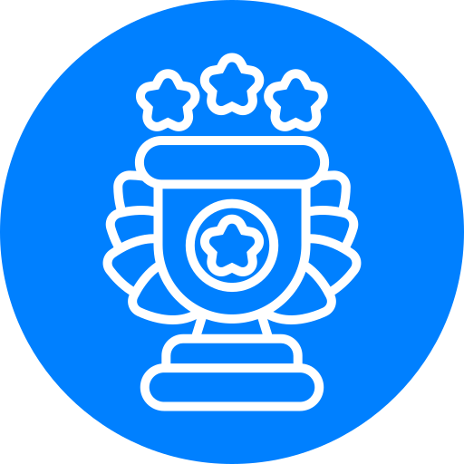 Trophy medal Generic color fill icon