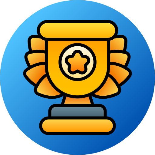medalla de trofeo Generic gradient lineal-color icono