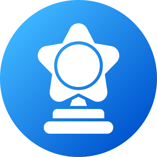 Trophy star Generic gradient fill icon