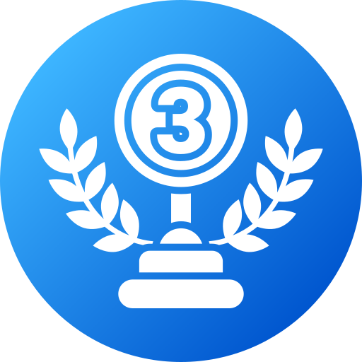 3rd place Generic gradient fill icon