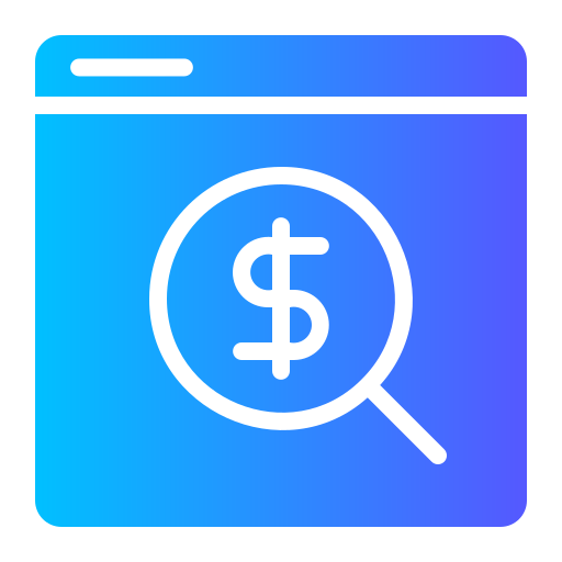Paid search Generic gradient fill icon
