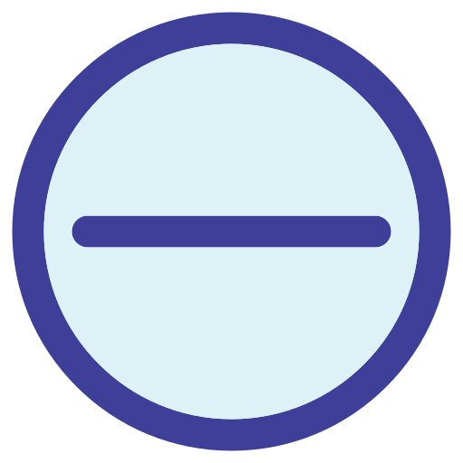 Minus Generic color lineal-color icon