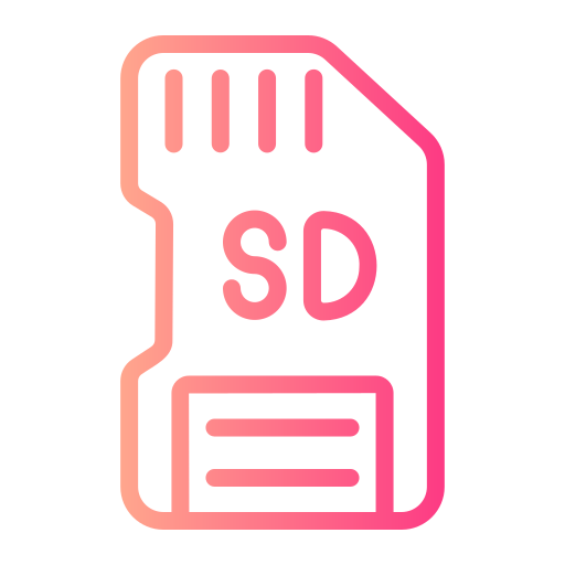 sd card Generic gradient outline иконка