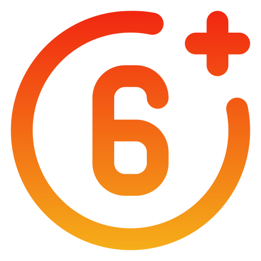 sześć Generic gradient outline ikona