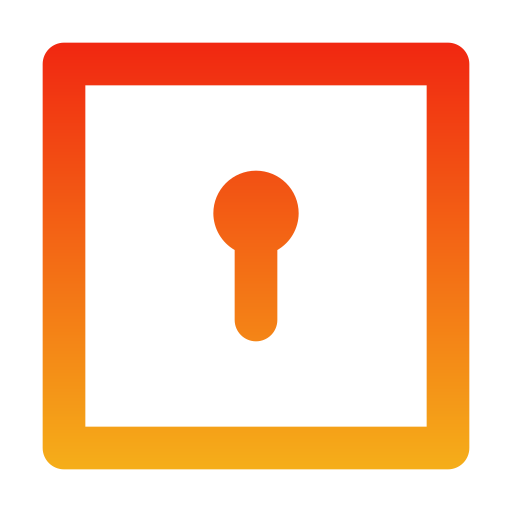 buco della serratura Generic gradient outline icona