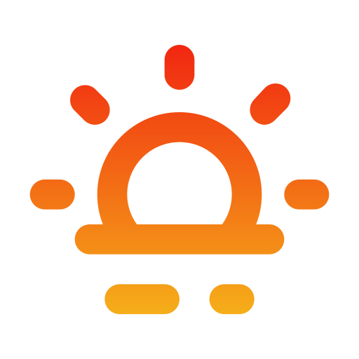 Sunset Generic gradient outline icon