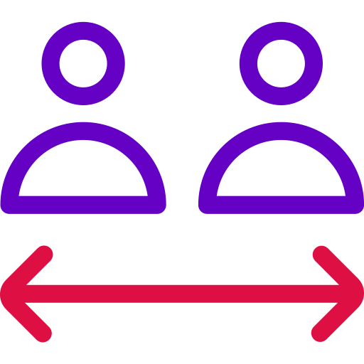 distancia social Generic color outline icono