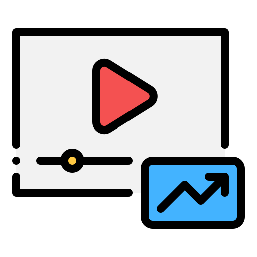 비디오 마케팅 Generic color lineal-color icon