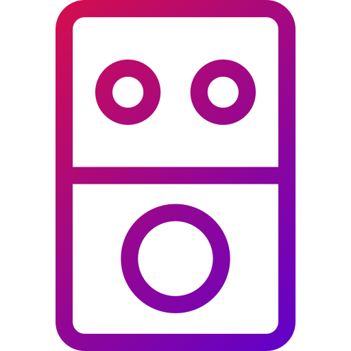 音楽システム Generic gradient outline icon