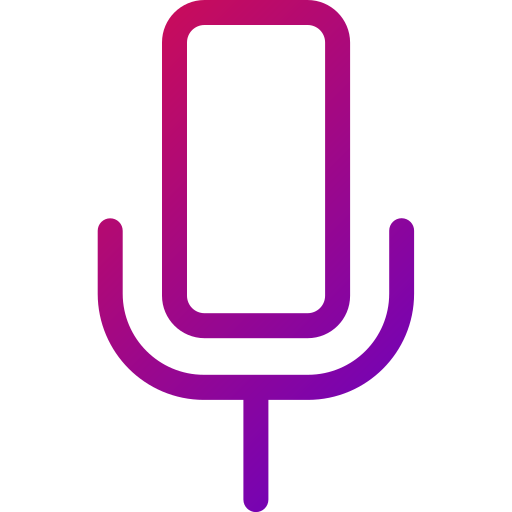 microfono Generic gradient outline icona