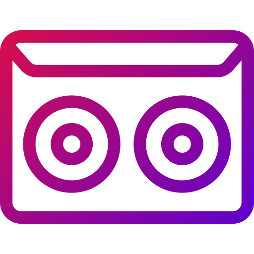 cassette Generic gradient outline icoon