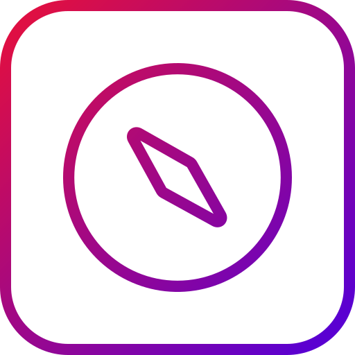 Compass Generic gradient outline icon