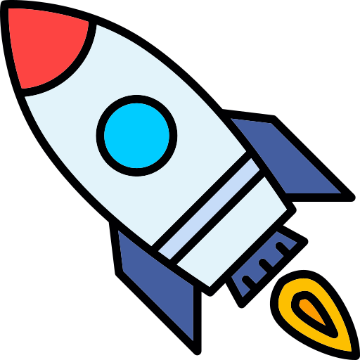 Rocket ship Generic color lineal-color icon