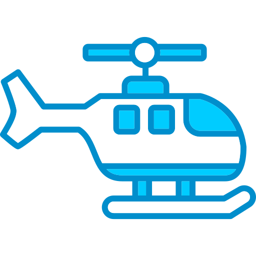 helicóptero Generic color lineal-color icono