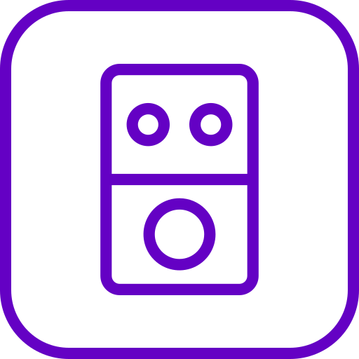 sistema de música Generic color outline icono