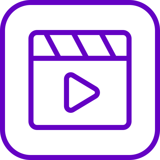 video Generic color outline icona