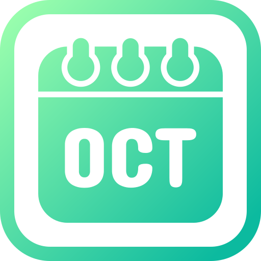 październik Generic gradient fill ikona