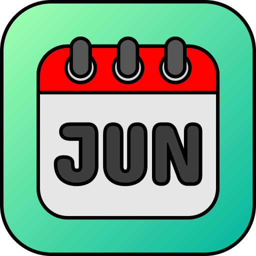 六月 Generic gradient lineal-color icon