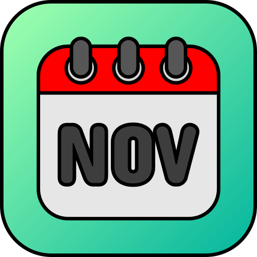 noviembre Generic gradient lineal-color icono