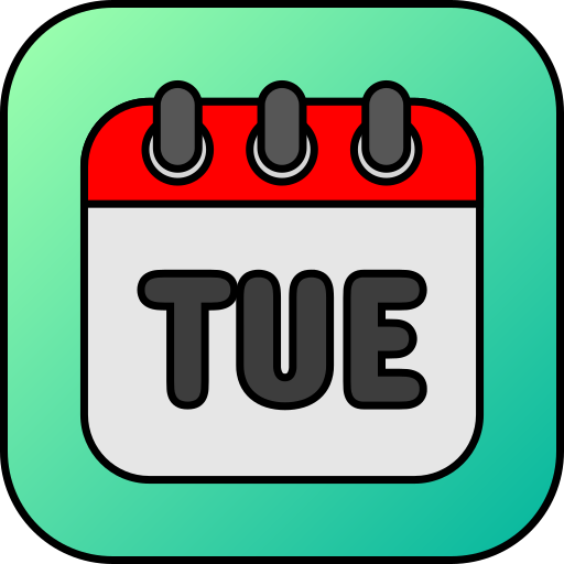 Tuesday Generic gradient lineal-color icon