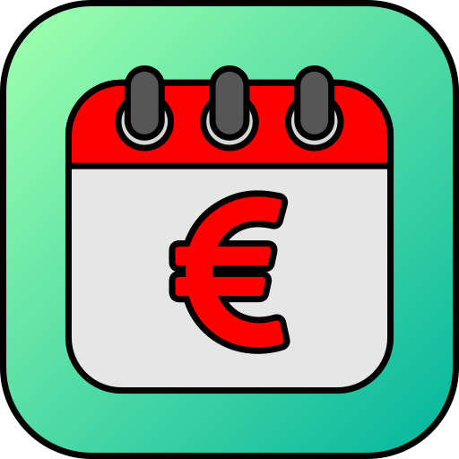Euro Generic gradient lineal-color icon