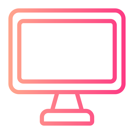 computer Generic gradient outline icon