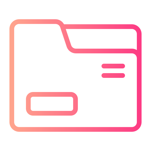 Folder management Generic gradient outline icon