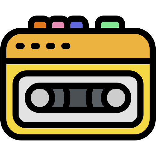 Walkman Generic color lineal-color icon