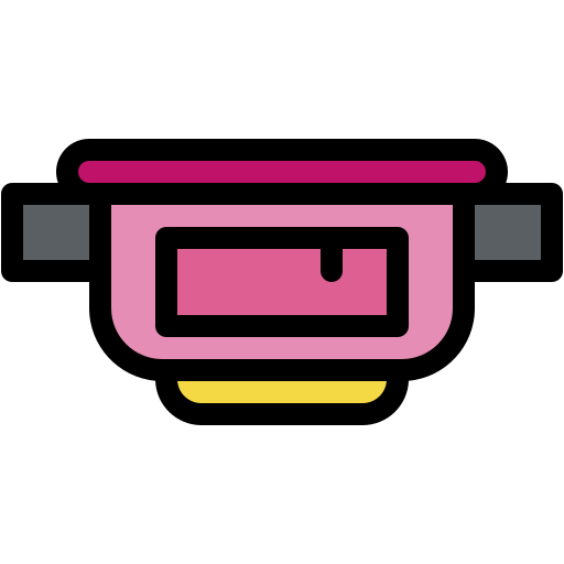 벨트 파우치 Generic color lineal-color icon