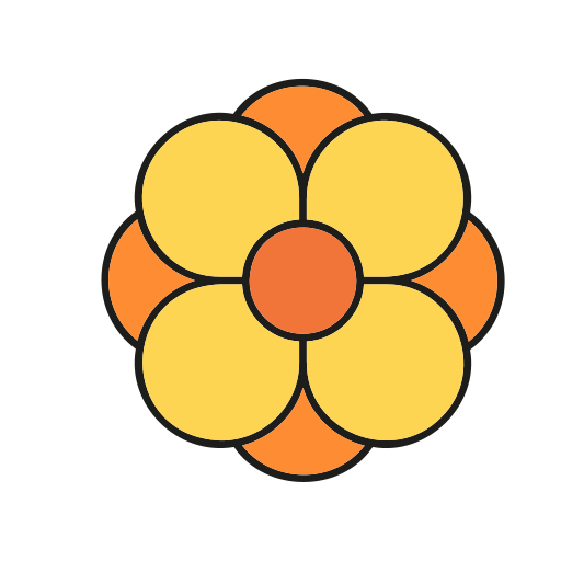 Flower Generic color lineal-color icon