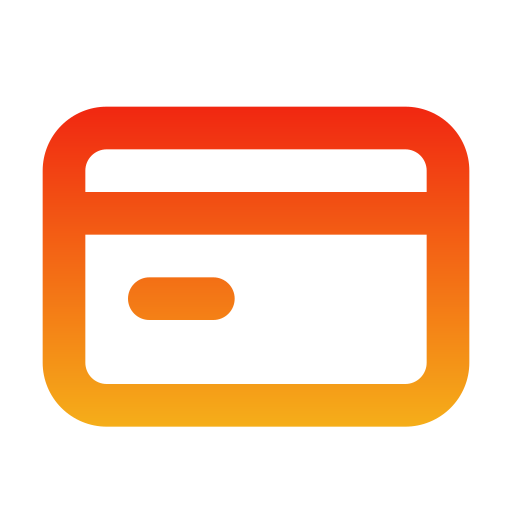 tarjeta de crédito Generic gradient outline icono