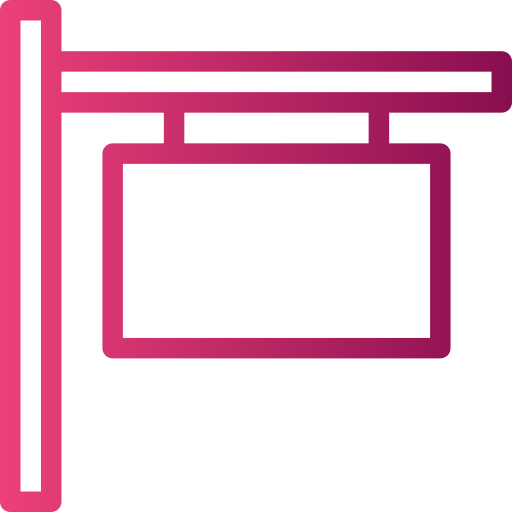 letrero Generic gradient outline icono