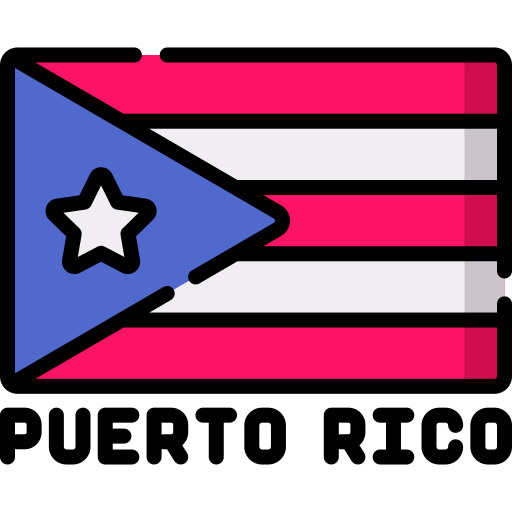 Puerto rico Special Lineal color icon