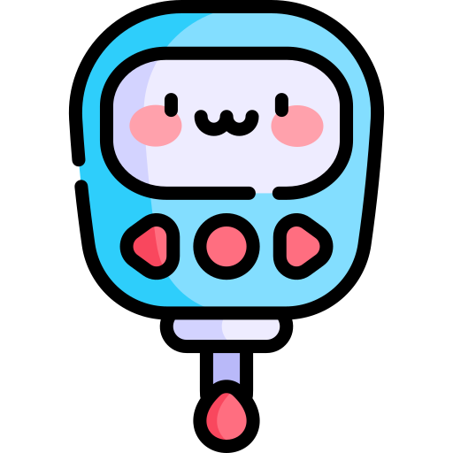 Glucose meter Kawaii Lineal color icon