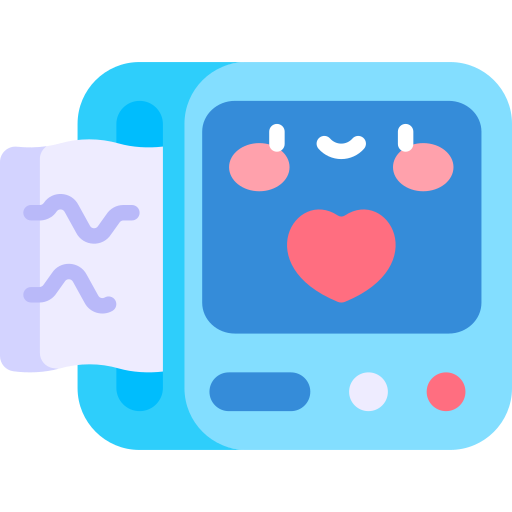 EKG Kawaii Flat icon