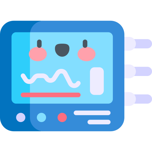 Physiologic monitoring system Kawaii Flat icon