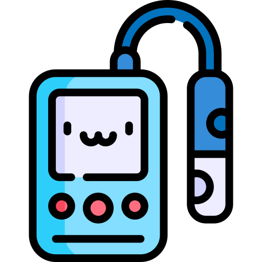 Dissolved oxygen monitor Kawaii Lineal color icon